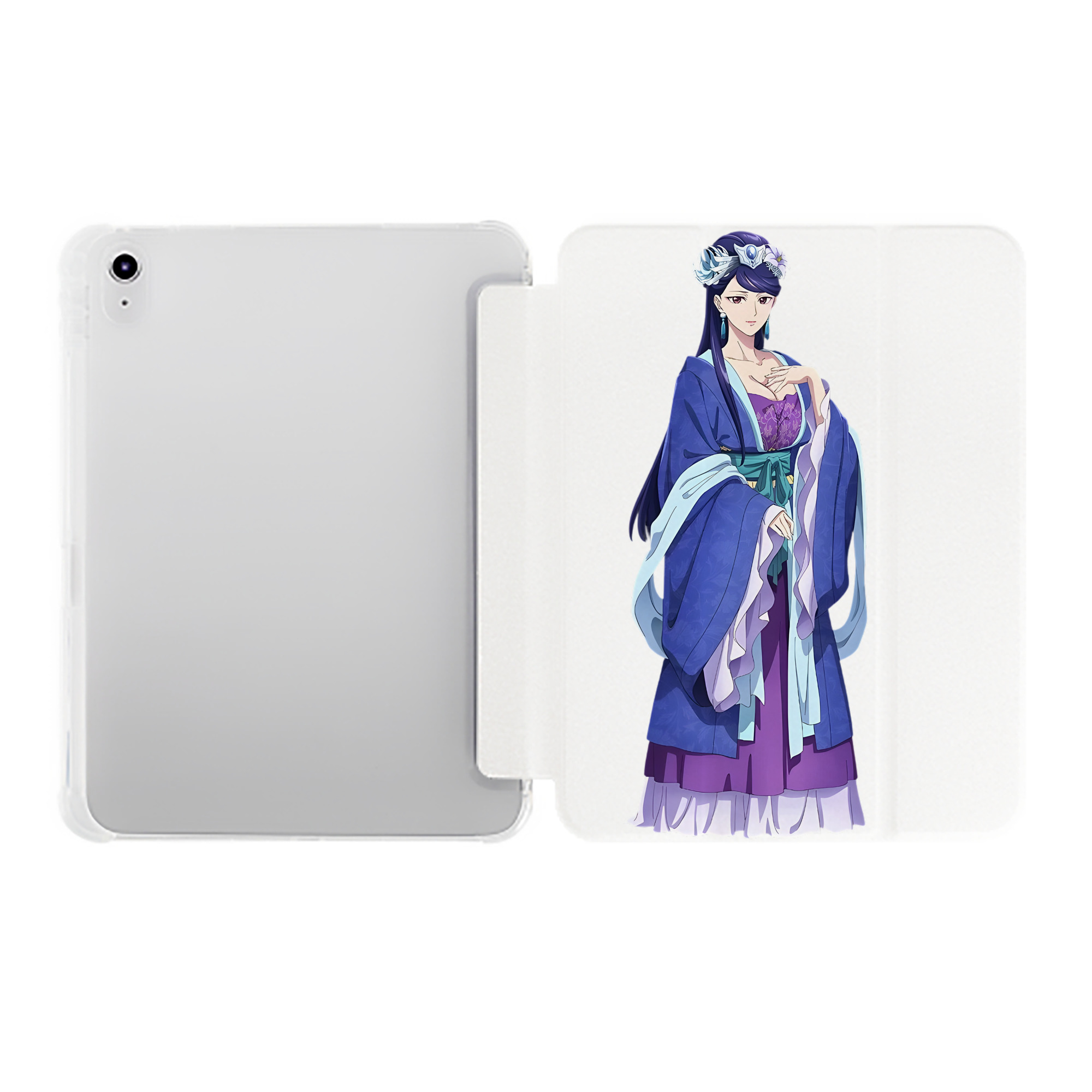 （画像用） 薬屋のひとりごと The Apothecary Diaries IPad ケース ペン収納付き 三つ折りスタンド PUレザー×シリコン 対応機種9.5/10.5/10.9インチ